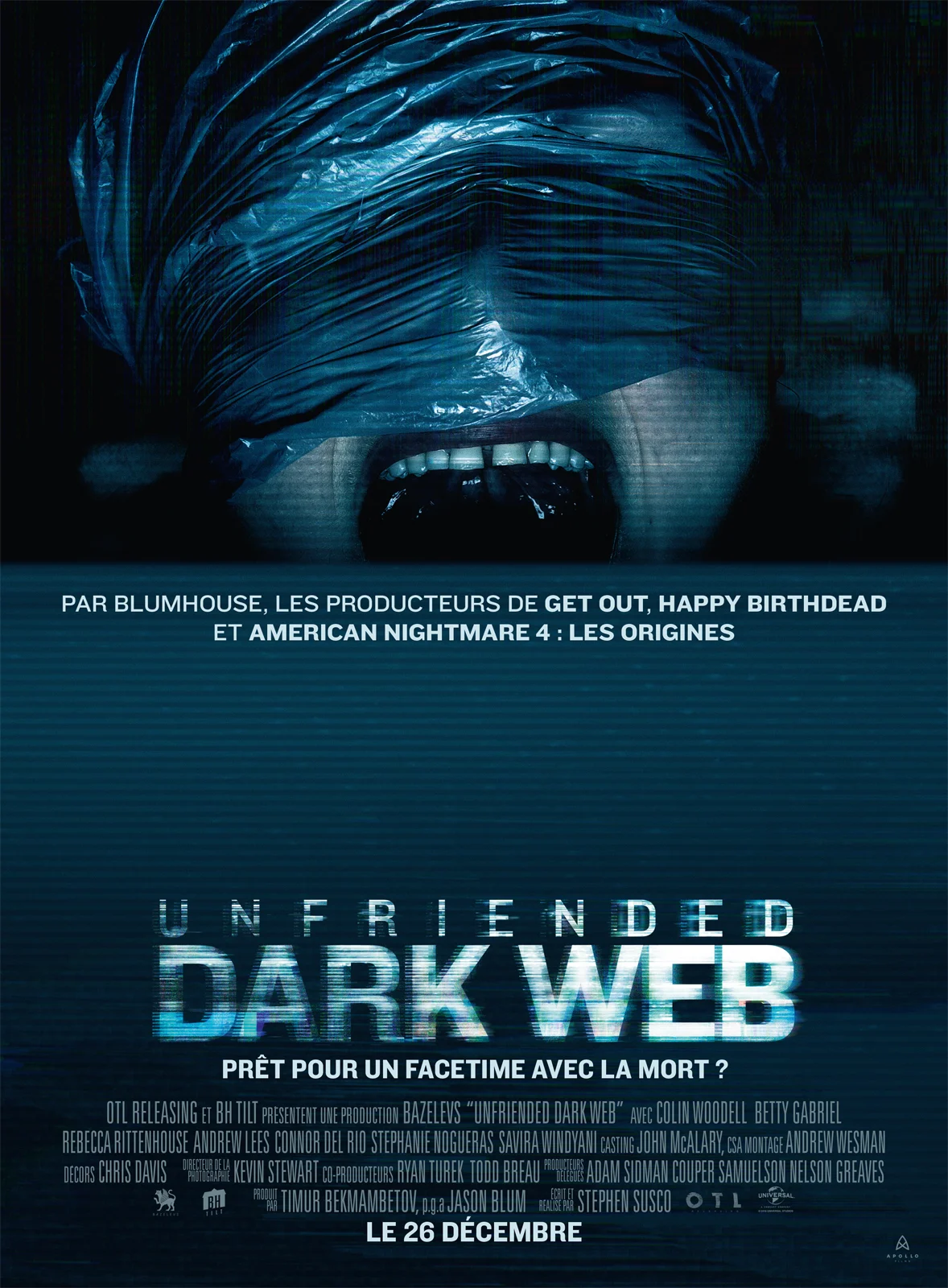 Unfriended Dark Web Affiche Film